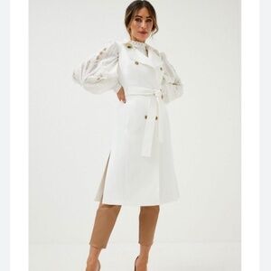 Karen Millen x Lydia Millen sleeveless trench coat